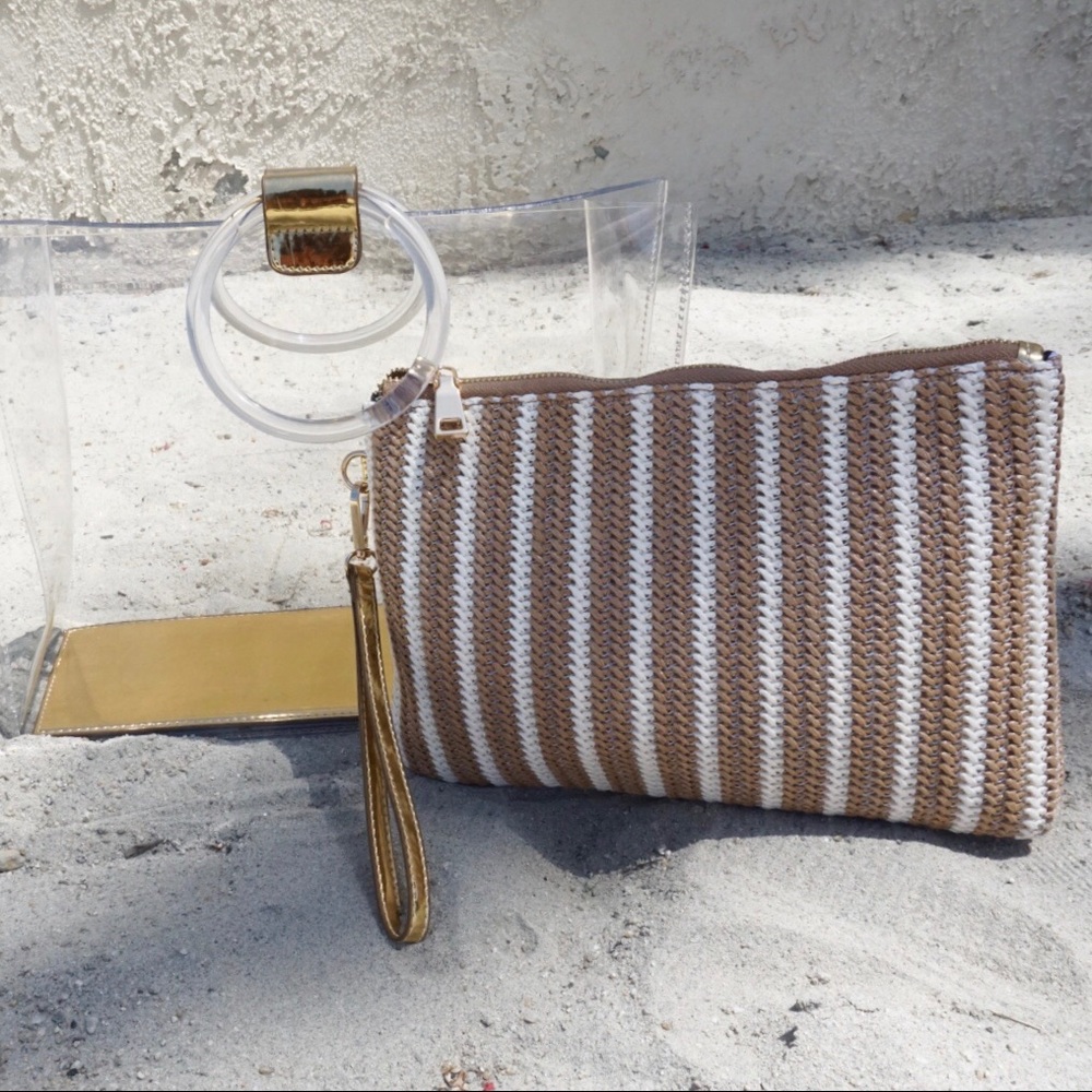 Madison West Clear Handbag w/ Zipper Pouch - Picture 4 of 7
